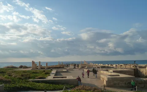 The seaside ruins of Caesarea